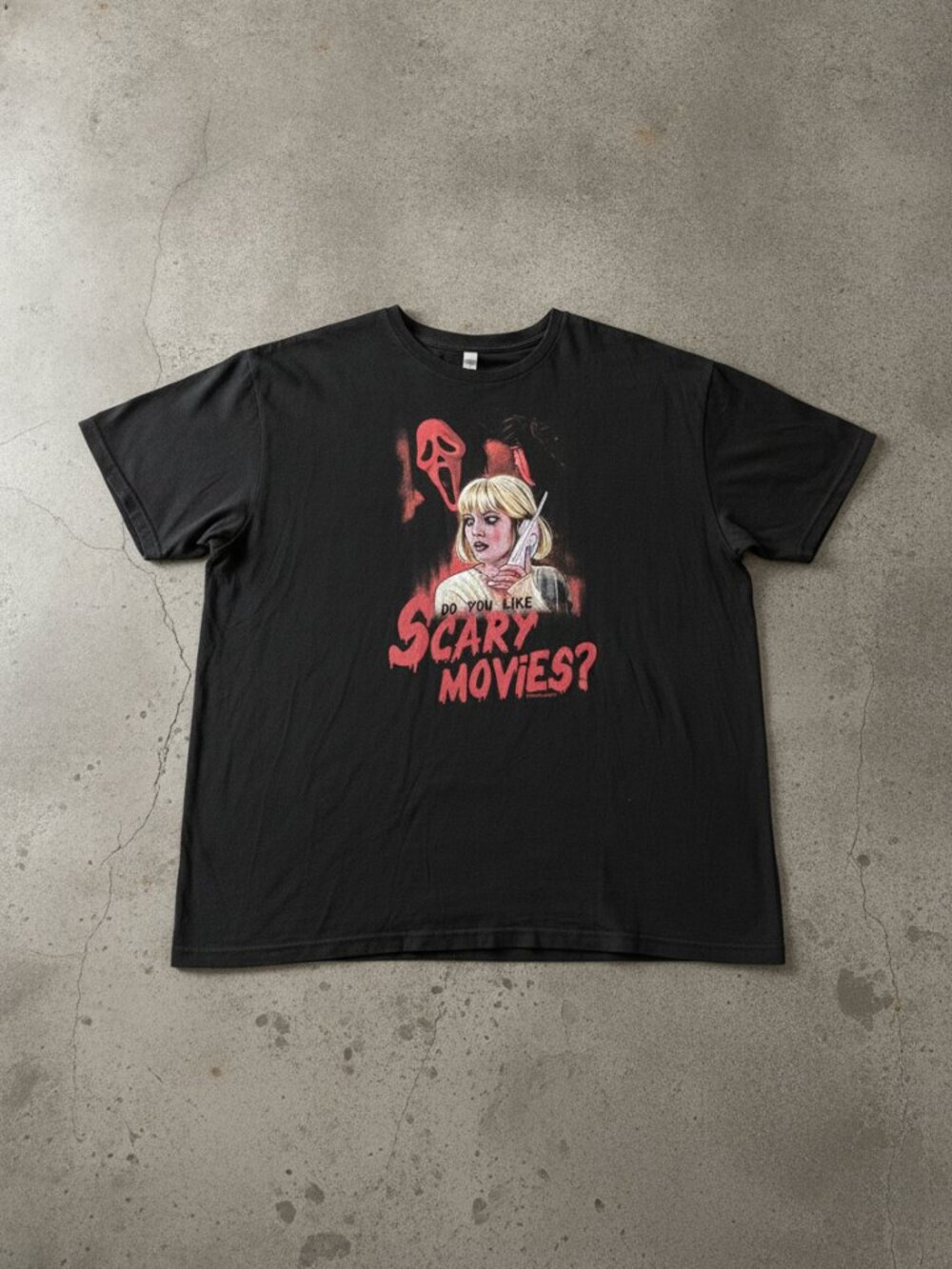 Scary Movies Horror Graphic T-Shirt | Black Spooky Movie Tee